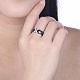 925 anillos de dedo de porcelana de plata esterlina RJEW-BB30247-A-6-2