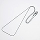 Brass Ball Chain Necklaces MAK-P002-12P-3