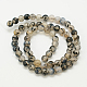 Chapelets de perles en agate grise naturelle G-G390-6mm-07-2