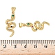 Латунные микро проложить кубического циркония подвески KK-L243-29G-02-3