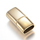 304ステンレススチール製マグネットクラスプ  長方形  ゴールドカラー  28.5x14x8.5mm  穴：12x7mm X-STAS-D159-28G-1