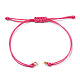 Bracelets coréens tressés en corde de polyester ciré MAK-T010-05G-2