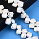Hebras de cuentas de perlas keshi de perlas nucleadas naturales barrocas PEAR-S020-K10-2-2