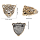 Chgcraft 2 piezas 2 colores rhinestone leopardo broche pin JEWB-CA0001-27-2