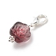 Decorazione di pendenti di fiori di rosa acrilica HJEW-JM00739-02-4