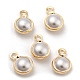 ABS Kunststoff Nachahmung Perlen Charms FIND-C039-02B-1