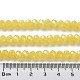 Backlackierte Perlenstränge aus imitiertem Jadeglas DGLA-A034-J10mm-A24-5