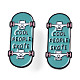 Planche à roulettes avec mot cool people skate broche en émail JEWB-N007-246-2