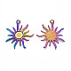 Большой кулон из сплава радужного цвета для эмали PALLOY-N156-195-3