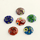 Handmade Millefiori Glass Cabochons, Half Round/Dome, Mixed Color, 15x4mm