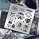 Magic Theme Edelstahl-Schablonenvorlage DIY-WH0279-094-4