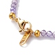 Ensembles de bracelets de perles de pierres précieuses mélangées naturelles et synthétiques BJEW-JB06518-6