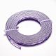 アルミ製ワイヤー  フラット  紫色のメディア  5x1mm  5 m /ロール AW-D005-5x1mm-06-2
