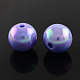 AB Color Plated Acrylic Gumball Beads for Bubblegum Necklace PACR-R204-14mm-M-2