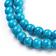 Kunsttürkisfarbenen Perlen Stränge TURQ-H038-6mm-XXS09-3