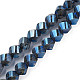 Electroplate Transparent Glass Beads Strands EGLA-N002-39-F04-1