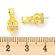 Crown Shape Brass Micro Pave Cubic Zirconia Cup Peg Bails KK-H452-33G-3