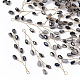 Semillas de vidrio perlas grandes colgantes envueltos en alambre X-FIND-S306-14B-1