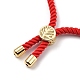 Adjustable Nylon Twisted Cord Slider Bracelets BJEW-JB05323-01-3