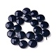 Chapelets de perles perles en agate noire naturelle G-I225-28-20mm-2