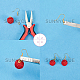 Sunnyclue DIY baumeln Ohrring machen Kits DIY-SC0011-11G-4