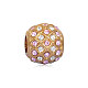 316 Stainless Steel Rhinestone European Beads OPDL-S084-23A-1