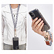 鍵用のハンドメーカーのストラップ  教師用の白いヒョウ柄のポリエステル製リストレットストラップとネックストラップ  コーチ  男と女  IDバッジ用のストラップ  携帯電話  財布  車のキー AJEW-WH0324-38A-3