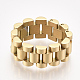 メンズ304ステンレスリング  パンサーチェーンフィンガー指輪  ゴールドカラー  サイズ9  19mm STAS-S079-101B-01-4