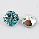 2-Hoyo botones de octágono de acrílico Diamante de imitación de Taiwán BUTT-F016-13mm-23-2
