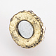 Vintage Round Alloy Grade A Rhinestone Magnetic Clasps for Jewelry Making ALRI-S122-2