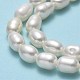 Fili di perle di perle d'acqua dolce coltivate naturali PEAR-J006-17C-01-4