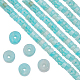 SUNNYCLUE 1 Box 348Pcs Flat Stone Beads Amazonite Crystal Stone Beads 4mm Flat Round Gemstone Beads String Disc Stone Beads Healing Energy Stones Spacer Loose Beads for Jewelry Making DIY Gifts G-SC0002-71-1