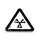 機械刺繍布地手縫い/アイロンワッペン  マスクと衣装のアクセサリー  警告サインのある三角形  注意電離放射線  きいろ  50.5x45.5x1.3mm DIY-M006-12B-2