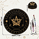 AHANDMAKER Crescent Moon Pentacle Pendulum Board DIY-GA0003-53B-2