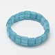 Faceted Natural Aquamarine Beads Stretch Bracelets BJEW-E289-C01-2