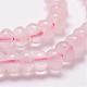 Natürlichen Rosenquarz Perlen Stränge G-D840-08-3
