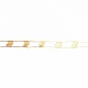 ポリエステルファンシーヤーン  セグメント染め  歯ブラシ ブークレ フラッグ 編み糸  ゴールド  8x0.4mm YCOR-H001-03-3