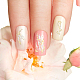 HOBBIESAY 10 Sheets 10 Style Gold Stamping Wave French French Tips Nail Stickers MRMJ-HY0002-33-5