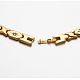 304 Stainless Steel Rhinestone Link Chain Necklaces & Bracelets Jewelry Sets SJEW-E056-11G-3