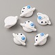 Cabochons en résine opaque thème espace&nbsp;CRES-WH0001-50-1