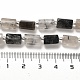 Chapelets de perles en quartz rutile noir naturel G-N327-06-30-5