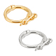PandaHall Elite 2Pcs 2 Colors 925 Sterling Silver Twister Clasp FIND-PH0009-53-1