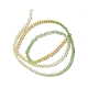 Fili di perle di vetro di colore sfumato trasparente GLAA-H021-01A-15-4