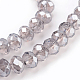 Chapelets de perles en verre électroplaqué GLAA-K027-PL-A01-3