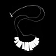 Brins de perles graduées en coquillage conus eburneus naturel rectangle SSHEL-P002-05A-4