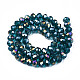 Chapelets de perles en verre électroplaqué EGLA-A034-T8mm-B25-2