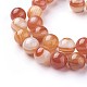 Chapelets de perles rouges en agate naturelle G-F619-38-12mm-2