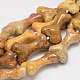 Natural Agate Bone Beads Strands G-E331-10-1