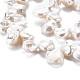 Chapelets de perles en Keshi naturel PEAR-S020-R03-4