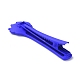 ヘアアクセサリースプレー塗装鉄ワニヘアクリップ  爪  ブルー  58x19.5x12.5mm PHAR-C003-04-2